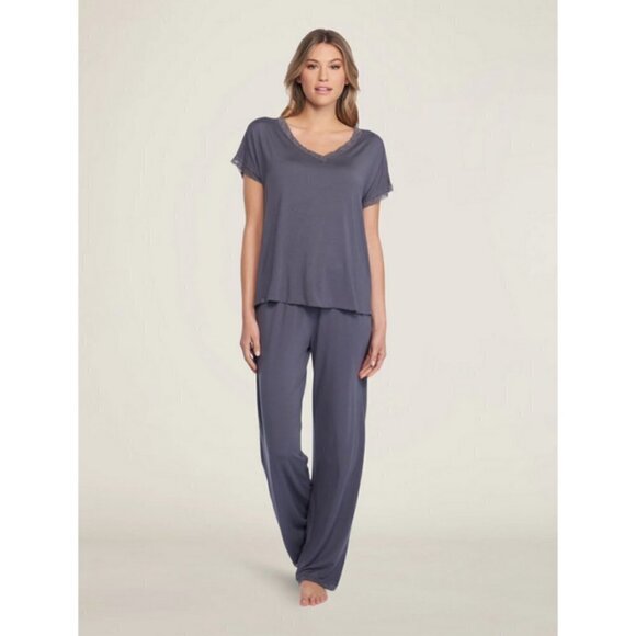 BAREFOOT DREAMS Milk Luxe Jersey Classic Pant ~ Graphite Gray Large L NWOT - Picture 2 of 11